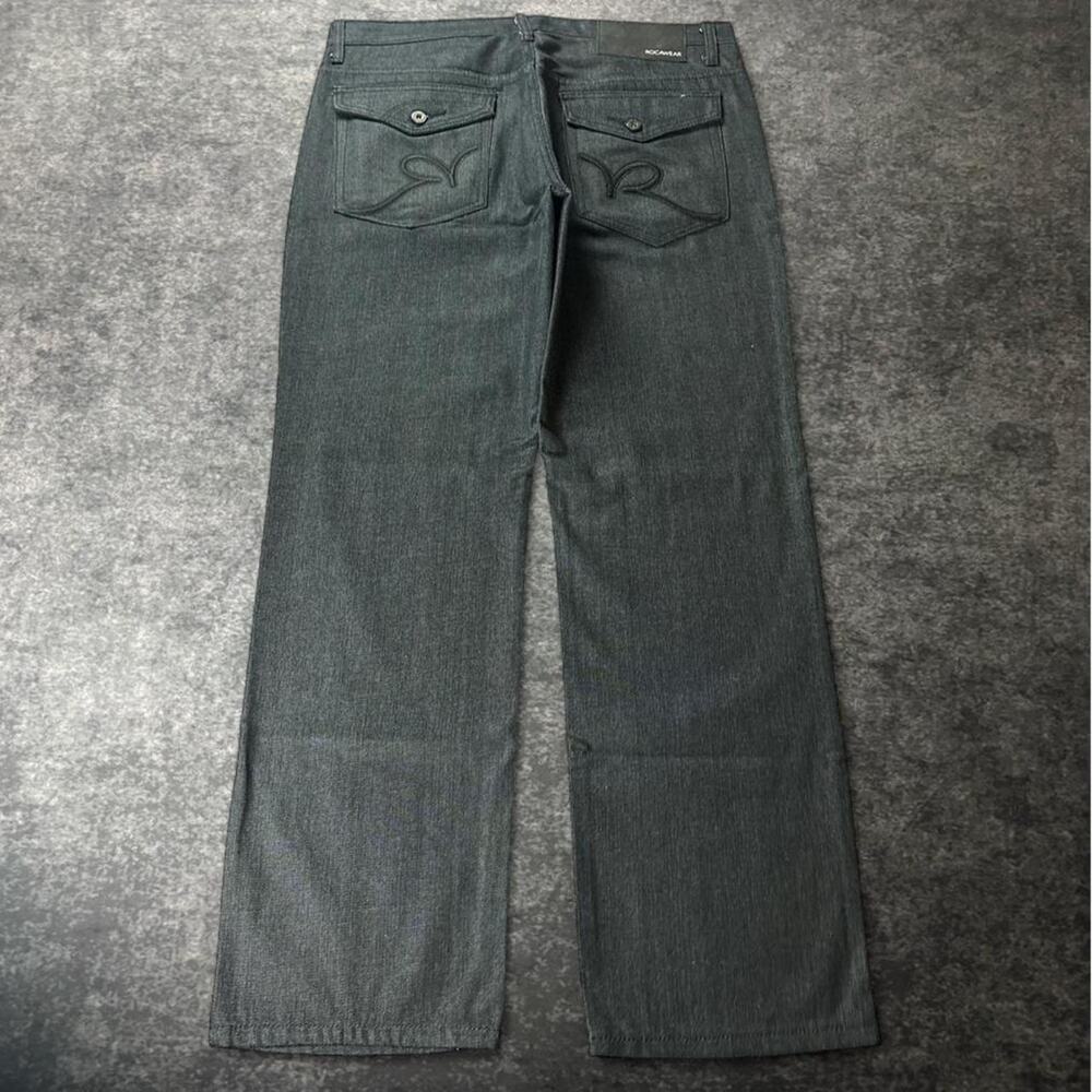 Vintage Y2K Rocawear Men’s Size 36x34 Black Grunge Classic Relaxed Fit Jeans